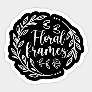 Floral frames - Best Gardening gift Sticker